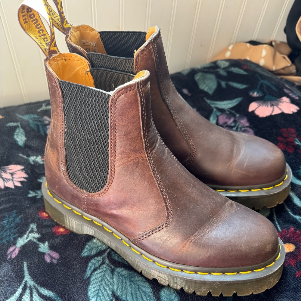 Dr. Martens Brown Ankle Boots